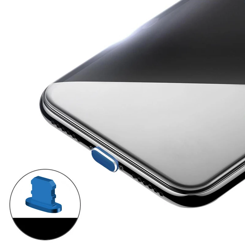 Metal Dust Plug For Iphone 14 13 12 Pro Protective Charging Port For Ios Anti Dust Proof Cover Cap For Apple Ipad Lighting Port