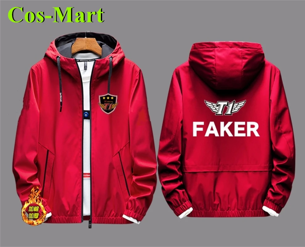 Cos-Mart Game LOL World Champion Team SKT T1 Coat Players Uniform