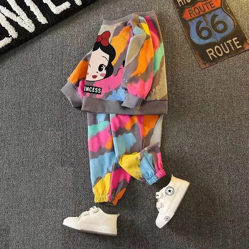 كنزة صوفية للأطفال بربطة عنق مصبوغة برسوم كرتونية...