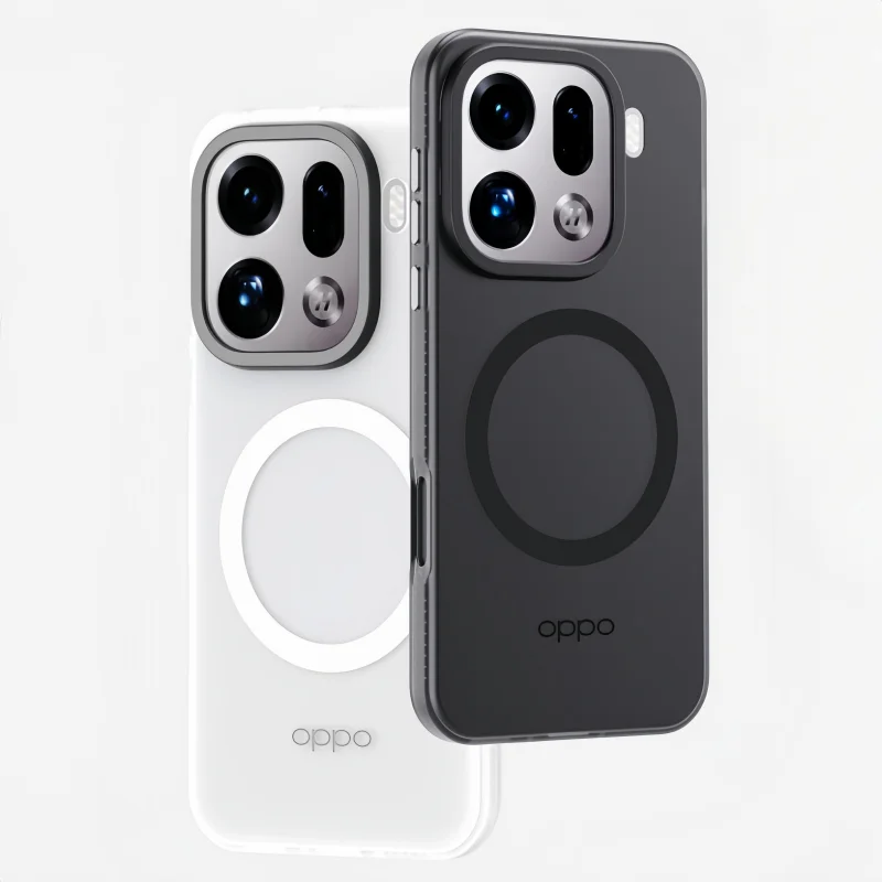Luxurious Matte Transparent Magnetic Case with Camera Protection
