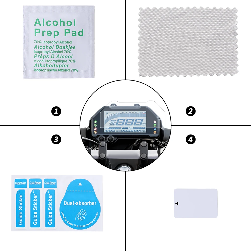 Instrument Film Dashboard Screen Protector for Yamaha MT03 MT25-YZF-R25-YZFR3 YZFR15 V4 motorcycle screen protector