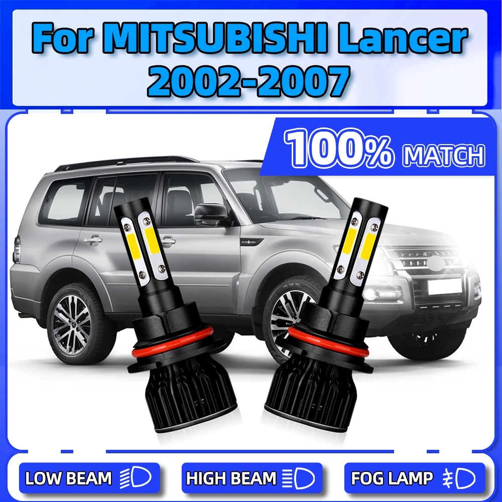 

2Pcs 12V LED Headlight Bulbs 120W Car Front Lights 20000LM Canbus Auto Headlamps For MITSUBISHI Lancer 2002-2004 2005 2006 2007