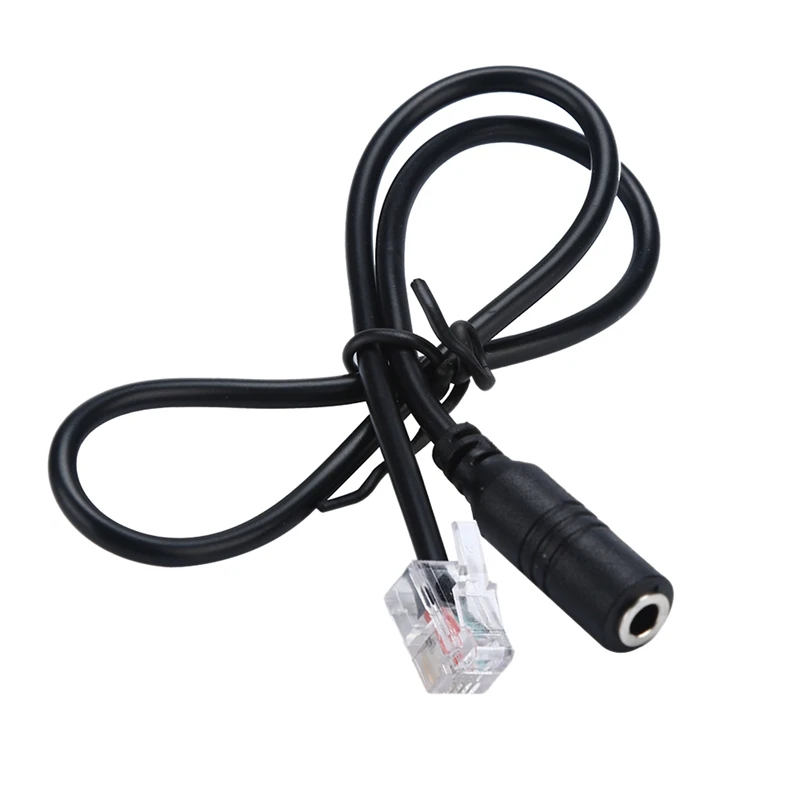 

5PC Phone Adapter Rj9 To 3.5 Female Adapter Convertor Cable PC Computer Headset Telephone