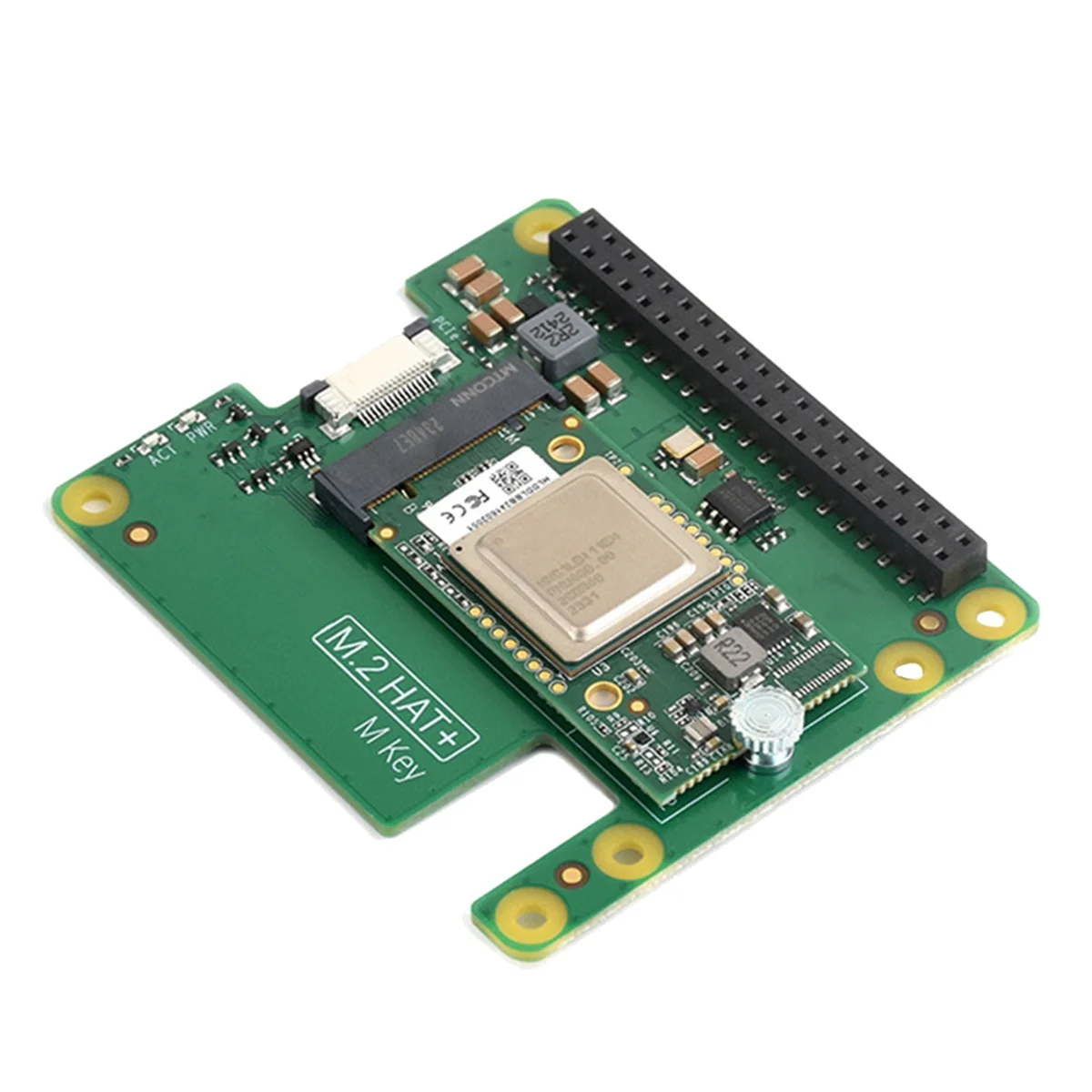 아바코어 포 라즈베리 파이 5 AI 키트 M.2 햇+하일로 AI 가속 모듈 13 TOPS PCIe Gen3 AI 키트 (리눅스, 윈도우용)