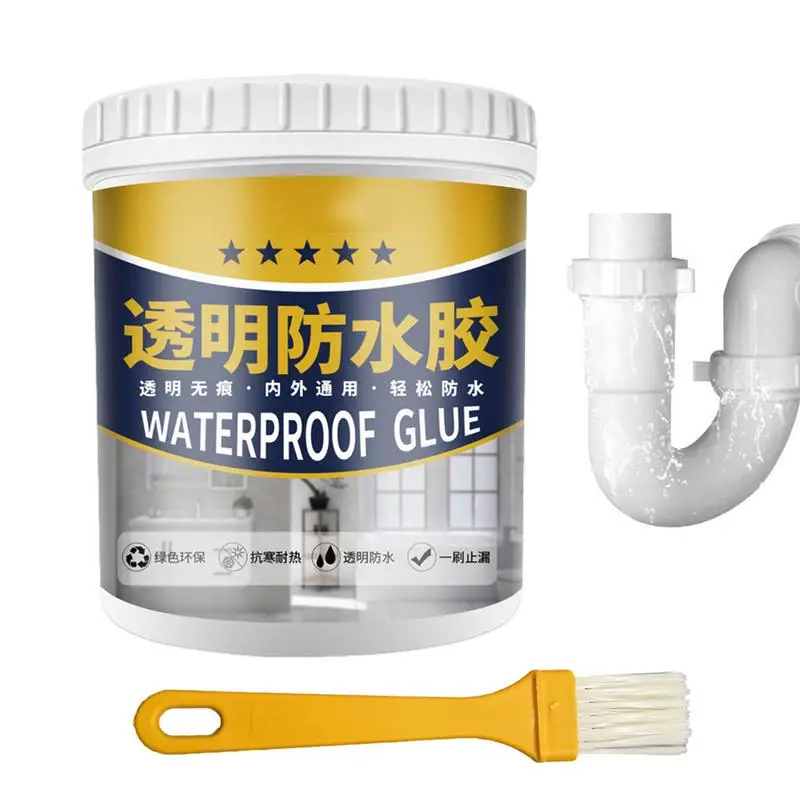 

Adhesive Transparent Insulation Sealant Waterproof Glue Anti-Leakage Agent Invisible Super Strong Glue Repairing Leak With Brush