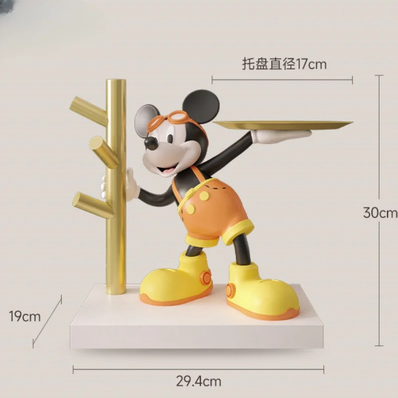 Cartoon Mickey Mouse Storage Tray Creative Mickeys Statue Keys