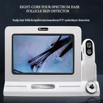Scanner per capelli e cuoio capelluto professionale da 11 pollici, di alta qualità HD, analizzatore di follicoli piliferi / macchina per l'analisi di pelle e capelli.