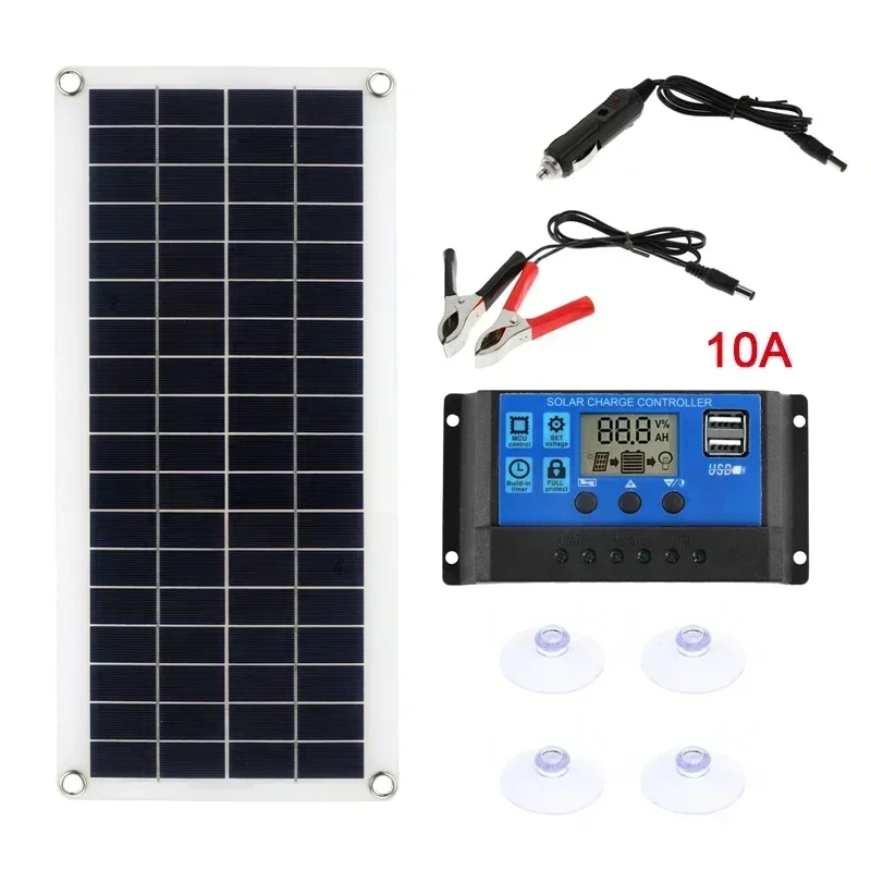 KIT Solar - Panel 80W+ controlador PWM+ inversor 1500W