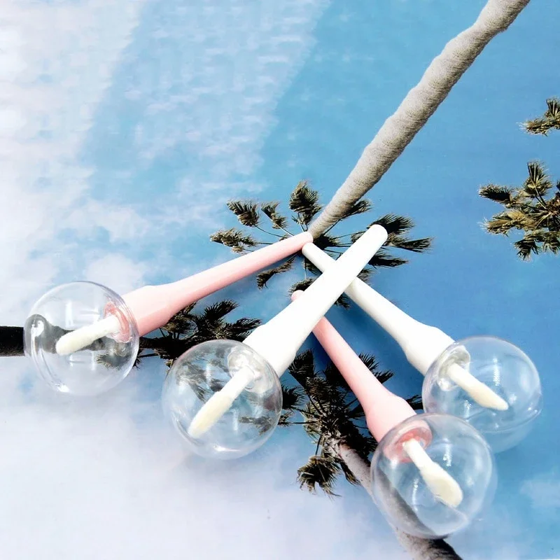 8ml-10ml Lollipop Lipgloss Tube Pink White Lip Glaze Bottle Empty Makeup Homemade Material Lip Gloss Container
