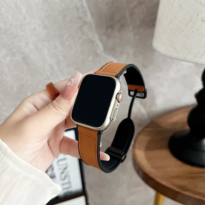 Premium Leather Magnetic Strap