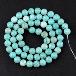 Vibrant Natural Stone Beads - Multi - Size Colorful Jaspers & Turquoises for DIY Jewelry & Bracelets (Blue Turquoise)