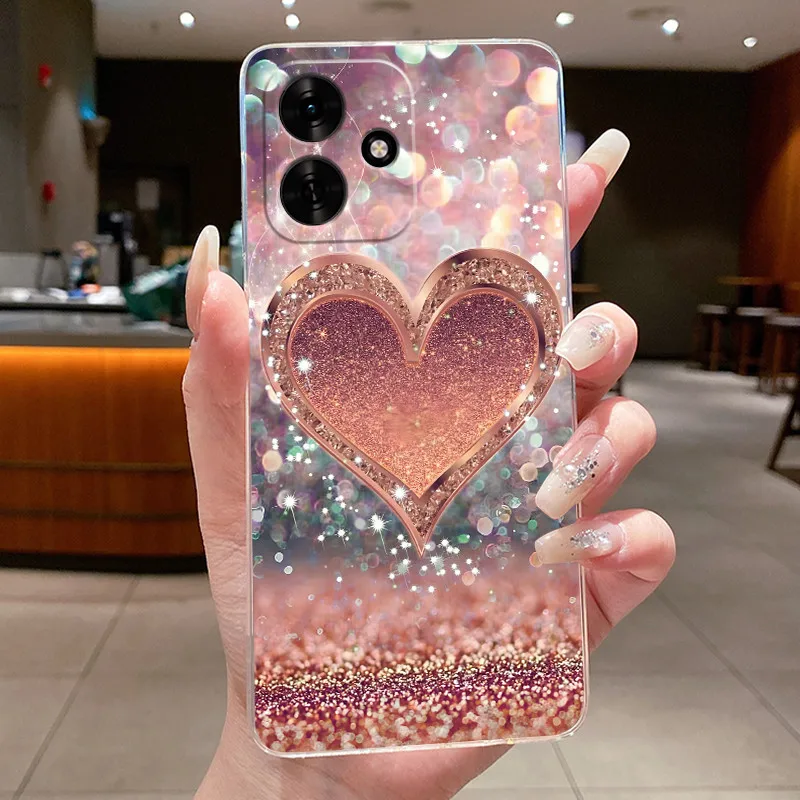 Clear Luxury Fashion Butterfly Flowers Soft TPU Silicone Phone Case