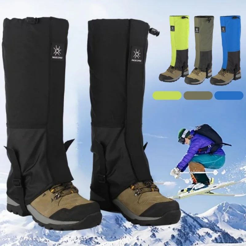 Outdoor Gaiters Winter Ski Gaiters Waterproof and Warm High-Tube Design Leg Covers Hiking Skiing Climbing Trouser Shoes Cover Durable Bandage snow legging outdoor gaiters