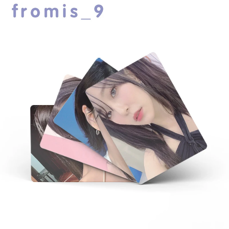 50pcs/set fromis_9 laser album small card 3 inch round corner LOMO
