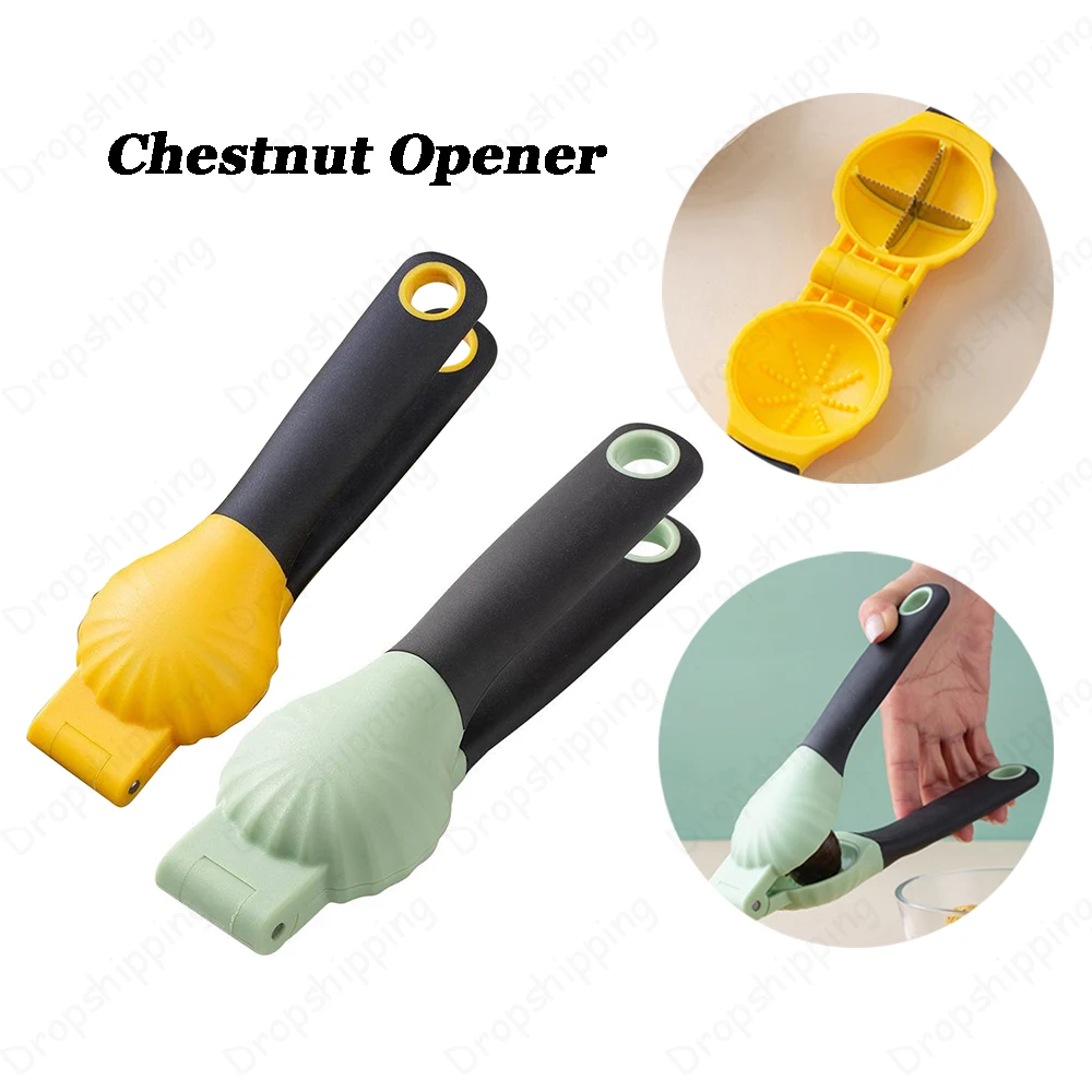 Chestnut Clip Nutcracker Opener Nuts Peeler Shelling Walnut Cracker Sheller Stainless Steel/Plastic Kitchen Pliers Accessories