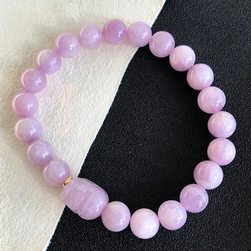 

Топ натуральный фиолетовый кварцевый браслет кунцит прозрачные круглые бусины кошачий глаз PI Xiu кулон для женщин кунцит 8 мм лечебный драгоценный камень AAAA