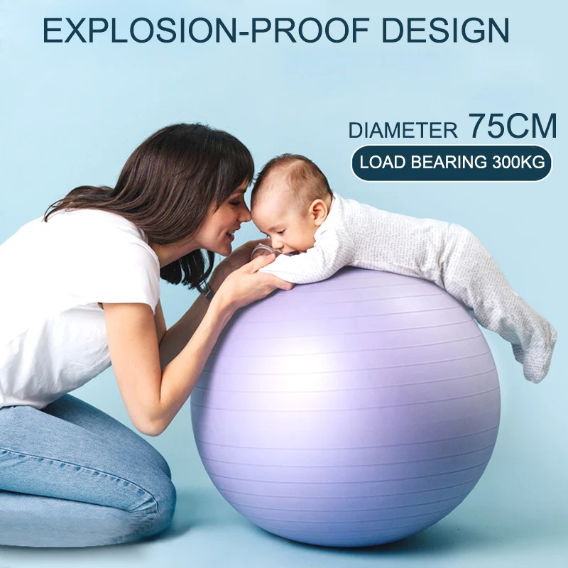 

75cm Explosion-proof Gym Balls Fitness Yoga Massage Fitball Sport Exercise Pilates Equipment Balance Ball Gymnastics Equipment