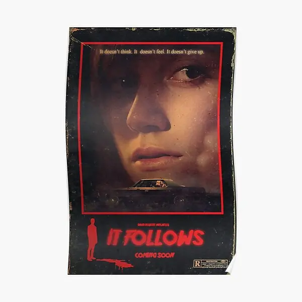 

Vintage It Follows Poster Room Art Print Mural Vintage Decoration Modern Picture Funny Painting Home Decor Wall No Frame