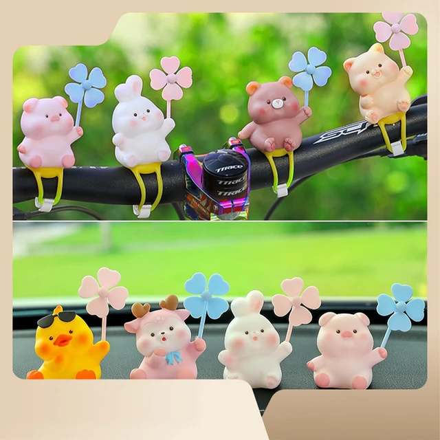 Cute Animal Bike Decoration Car Ornament Electric Bike Motorbike Bicycle  Decoration Car Gadget Bike Accessories - AliExpress