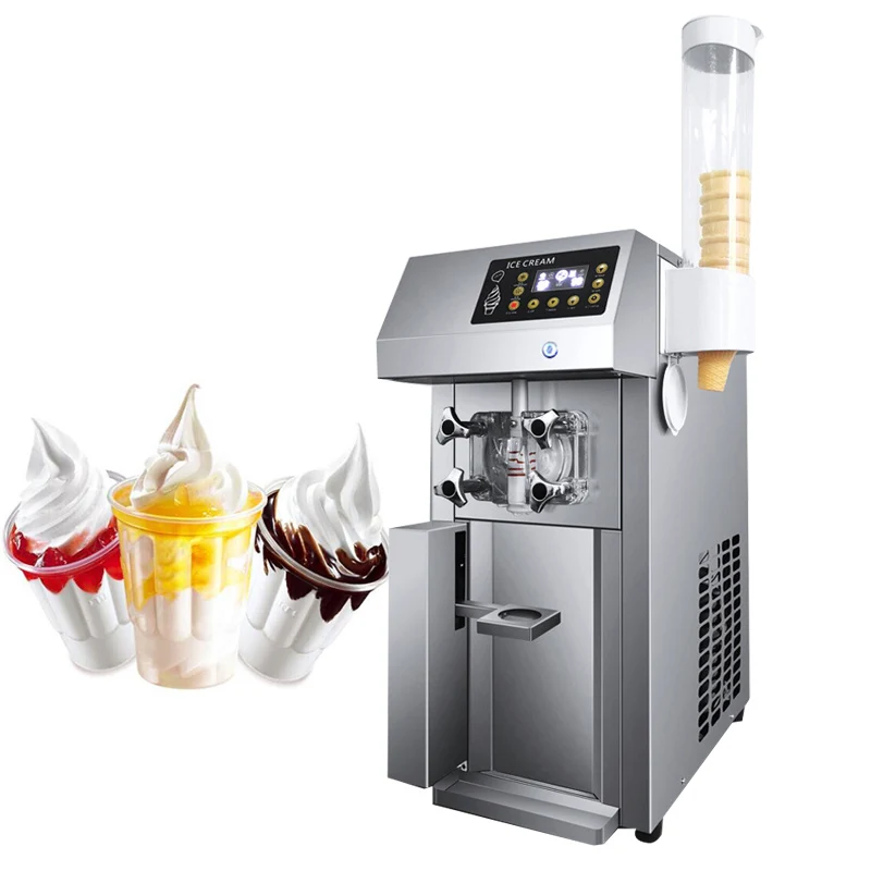 New Product Commercial Mini Soft Ice Cream Machine Single Flavor Super