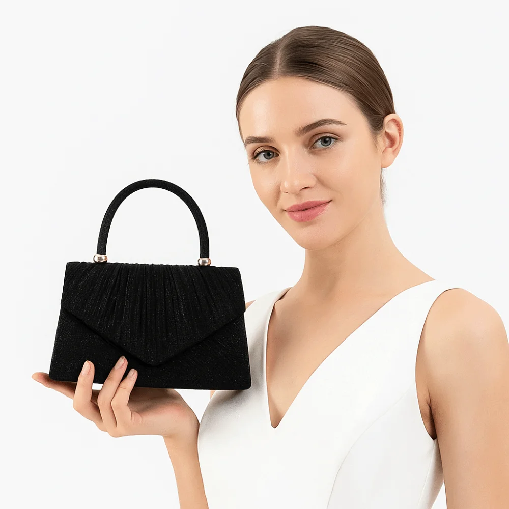Borsa a tracolla Borsa da banchetto leggera con senso avanzato Borsa a tracolla elegante alla moda Borsa da sera da donna di lusso per ragazze - immagine 2