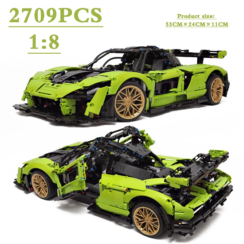

MOC-58893 Supercar Series Domestic Building Block Racing Model High Difficulty Racing Block Toy Children Christmas Gifts
