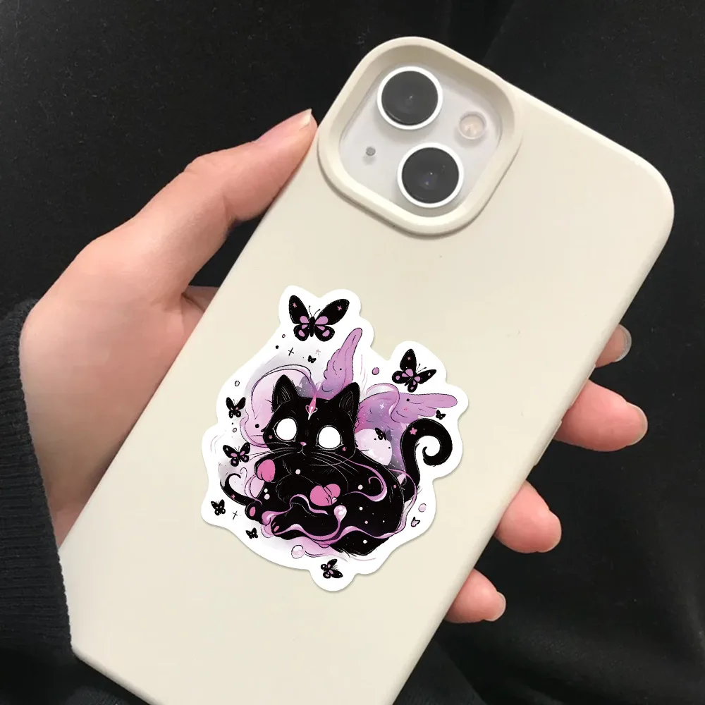 Cat Stickers Waterproof Vinyl Stickers for Water Bottle Laptop Phone Skateboard 50PCS