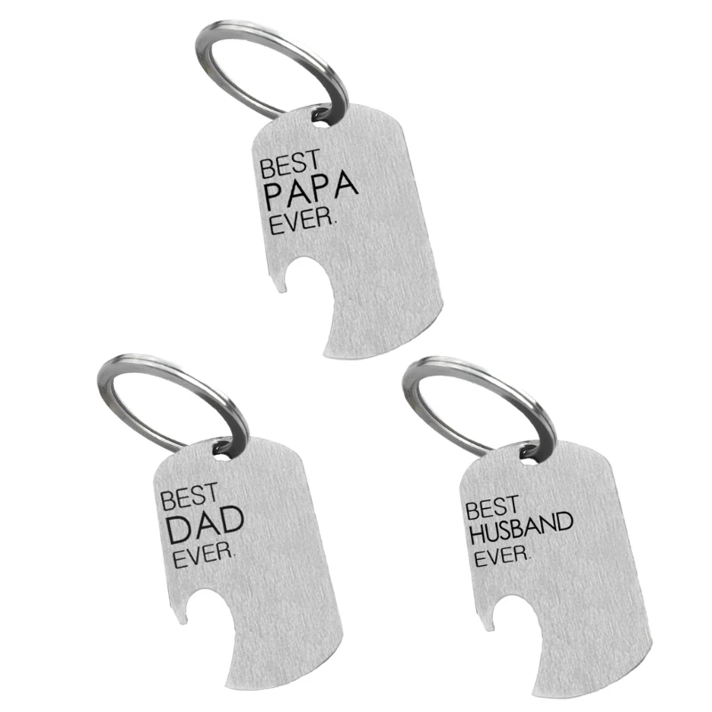 

Pocket Bottle Opener with Keychain Stainless Steel Beer Bottle Opener Bartender Bar Can Opener Keyring Easy to Use