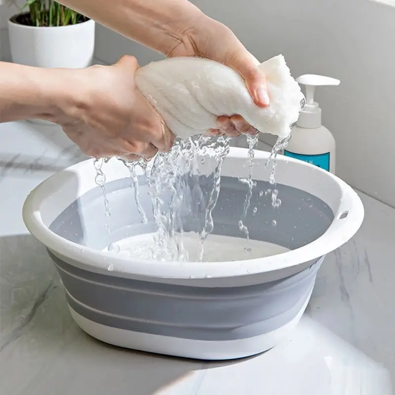 Collapsible Dish Tub, Portable Folding Washing Basin - Small