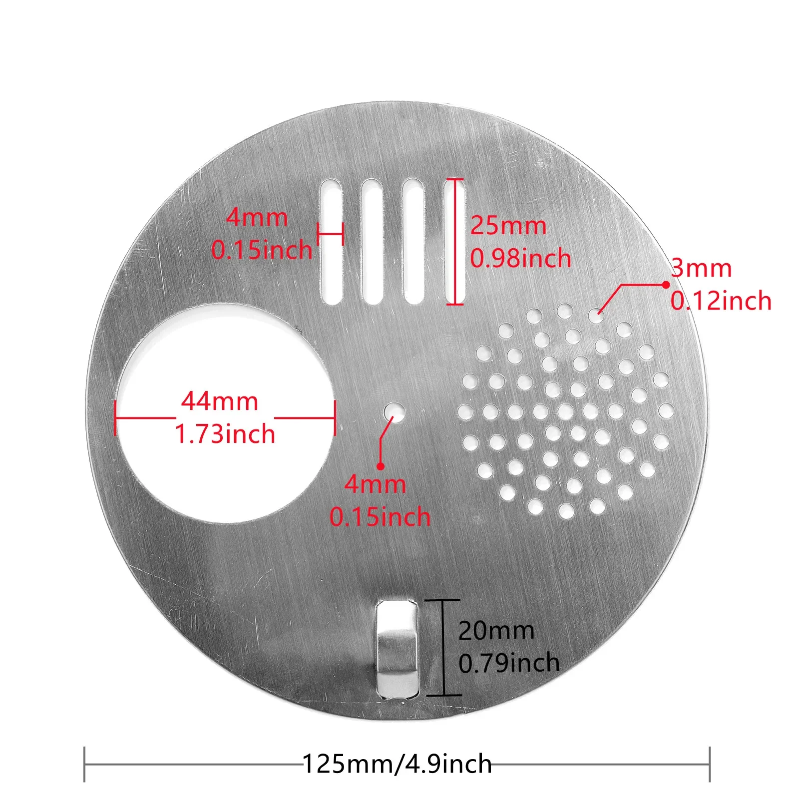 10Pcs Beehive Disc Gates Diameter:125mm/4.9inch Stainless Steel Large Size Doors for Hive to Adjust Entrance, Vent, Protect Bees