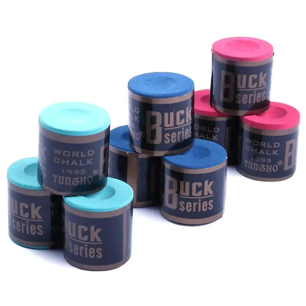 Billiard Chalk Billiard Accessories 2Pcs No-slip Billiard Chalks Pool Cue Stick Chalk Snooker Easy Powder Blue Green Red