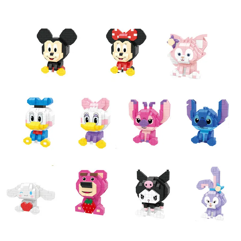 Mini Blocs de Construction Personnages Disney Sanrio