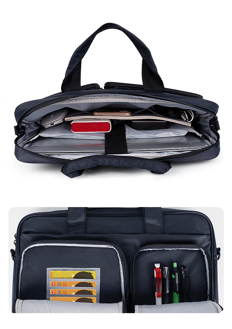 Portable Waterproof Laptop Bag Single Shoulder Bag Suitable for MacBook Mi 13.3 14 Inch Laptop Bag 15 Inch Large Capacity Bag