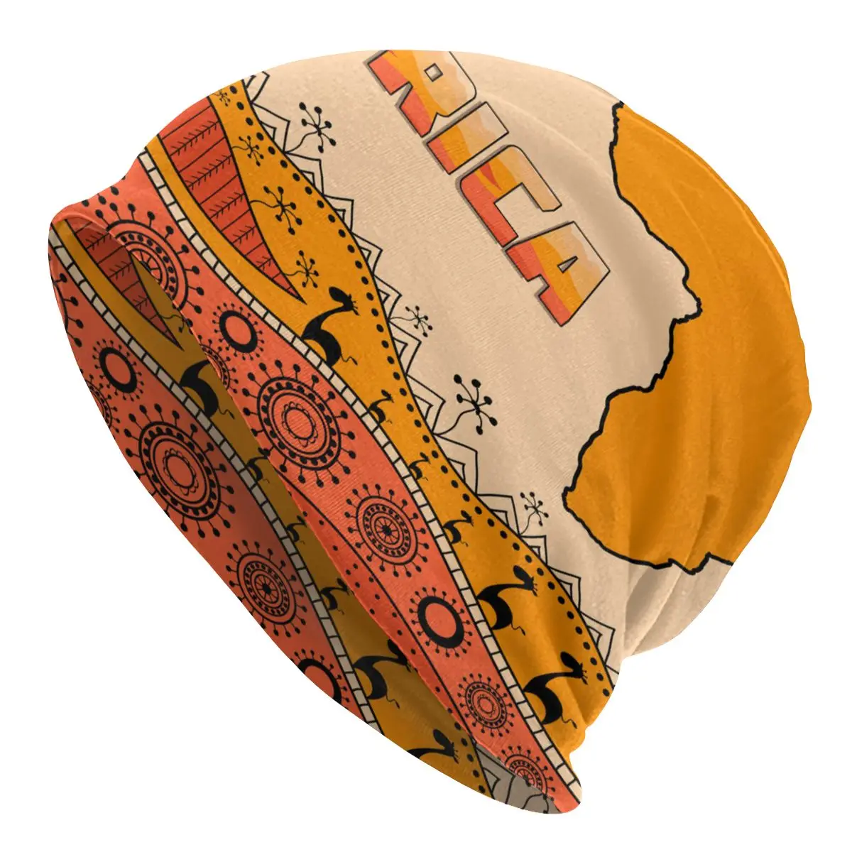 

Women Men Beanie Hat African Traditional Ethnic Silhouette Of Mainland Warm Spring Winter Outdoor Hip-hop Beanie Cap