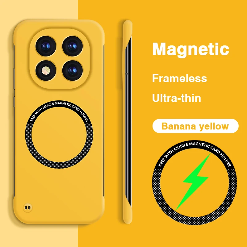 Ultra Thin Frameless Magnetic Shockproof PC Case