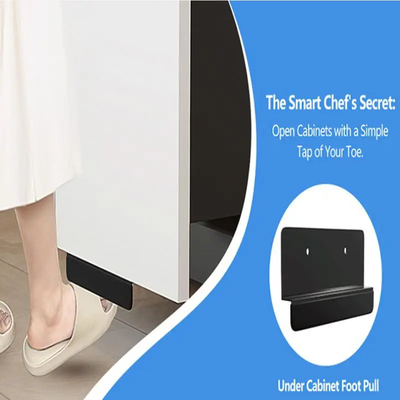 Trash Cabinet Foot Pull Creative Trash Drawer Handless Handle Garbage Cabinet Foot Pull Under for Kitchen Home