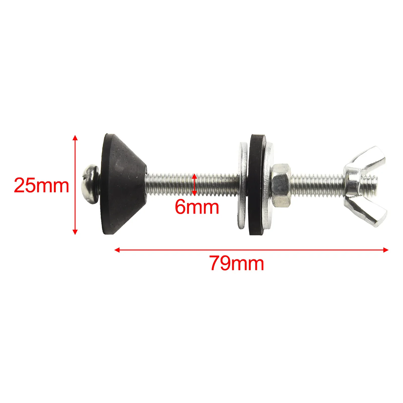 2Pcs Toilet Tank Bolts Screws Cistern To Toilet Pan Fixing Fitting Sealing Kit Close Coupling Bolts Bathroom Accessories