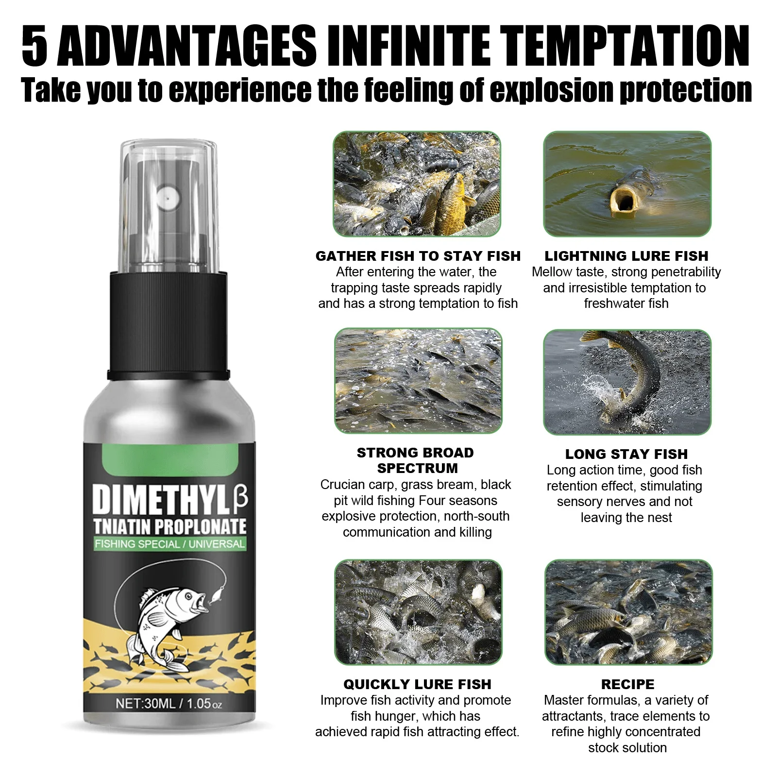 Natural Absorb Scent Fish Attractants For Absorb Fishing Additive Spray High Concentration Attractant Enhancer 30ml fish bait,fishing bait