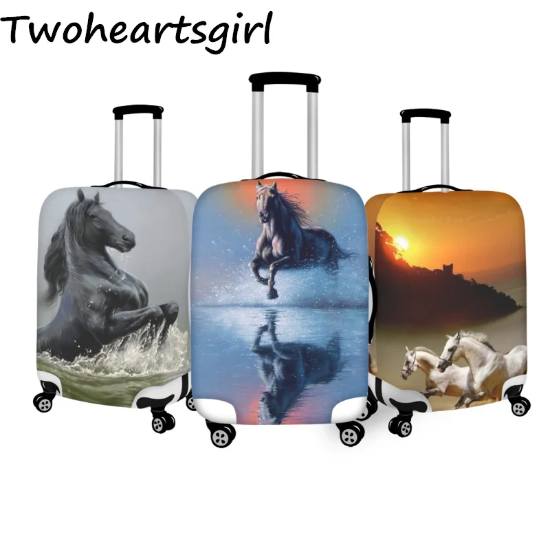 

Twoheartsgirl Elastic Luggage Protective Cover Fashion Horse Suitcase Protector Covers Zipper Trolley Cases Travel Accessories