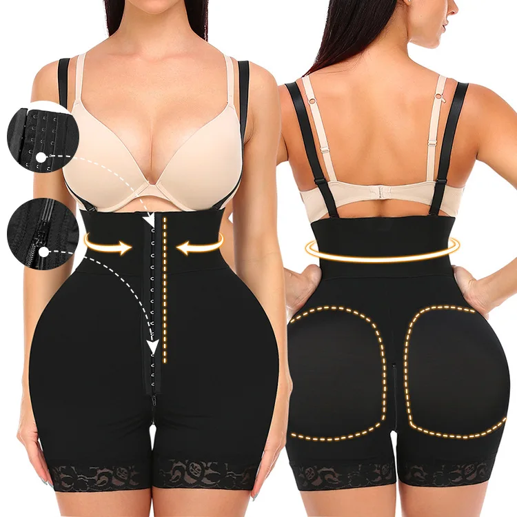 High Compression Waist Trainer Full Body Shaper Underbust Slimming Sheath Corset Girdle Butt Lifter Bodysuit Women Colombianas