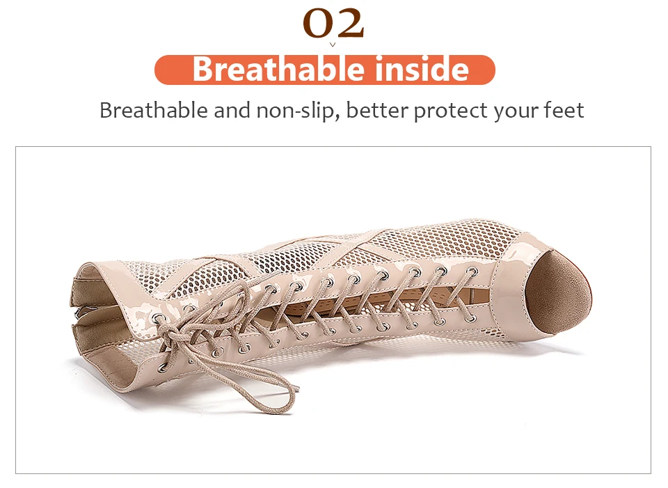 interieur respirant - Chaussures de Danse Latine à Talons Hauts – Modèle LUNA II Brillant Outdoor - Couleurs Lagon