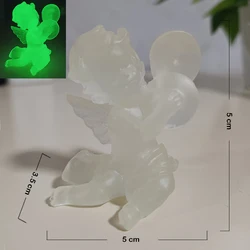Elegant Gold Resin Fairy Angel Figurine - Charming Music - Themed Statue for Home and Wedding Décor (Glowing3)