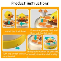 Yellow Duck Electric Toy Bouncing Wheel STEAM Puzzle Game Parent-child Interactive Toy Focus Training Desktop Decompression Game 2