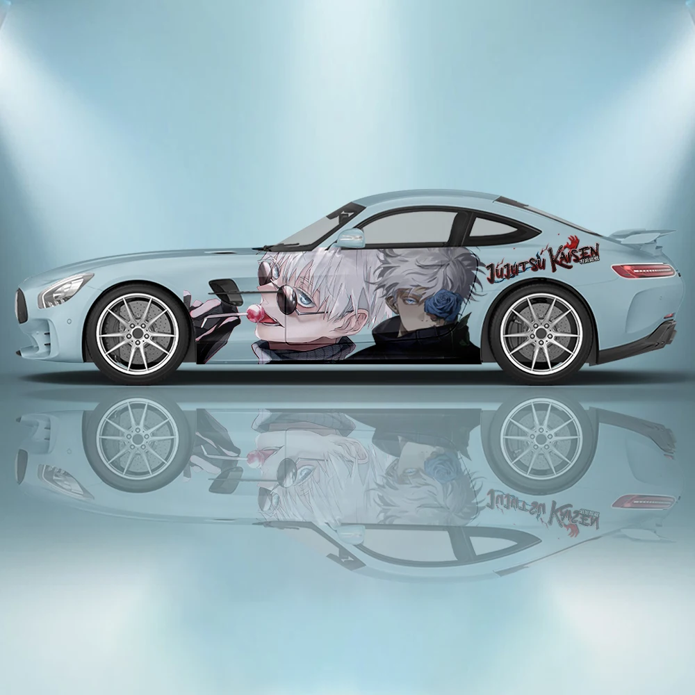 Anime Jujutsu Kaisen Auto Aufkleber universelle große Auto Aufkleber gemalt  modifizierte Rennwagen Aufkleber Seite Grafik Schmerz Auto Aufkleber -  AliExpress