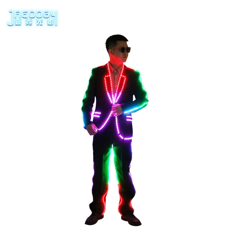 LED 발광 이브닝 댄스 화려한 안경, 무대 DJ 분위기 세트, 할로윈 형광 의류