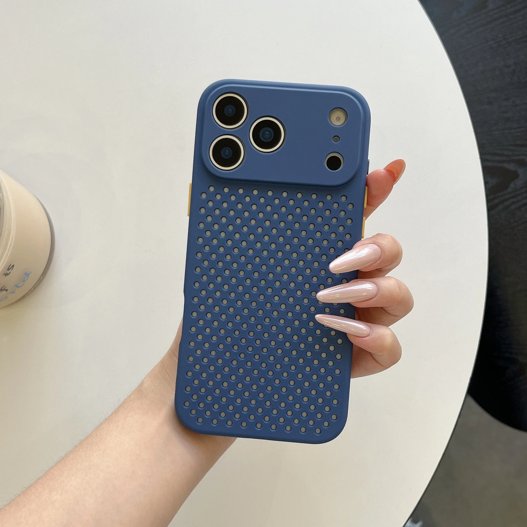 Breathable Cooling Silicone Phone Case with Shockproof Matte Bumper Cover