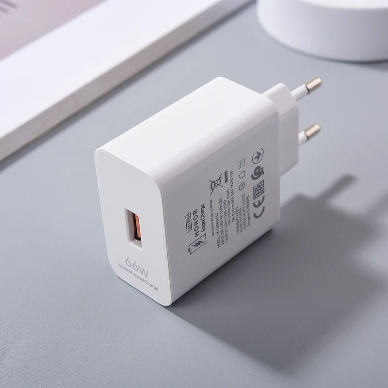 รูปสินค้า อะแดปเตอร์ชาร์จเร็ว 66W สำหรับ Honor หลายรุ่น พร้อมสายชาร์จ EU
