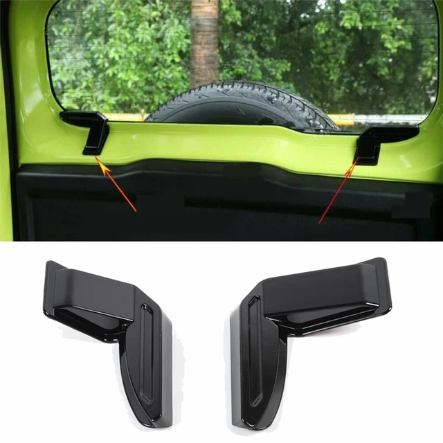 Car Rear Windshield Heating Wire Protection Cover Trim for Suzuki Jimny  JB64 JB74 2019-2023 Interior Mouldings Accessories 2PCS