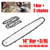 1 Set 50 Knots 14 inch Chainsaws Chain Saw+Chain Guide Bar 14 inch 3/8 LP For Steele Stihl 018 MS180 MS181 Chain Saw Replacement 1