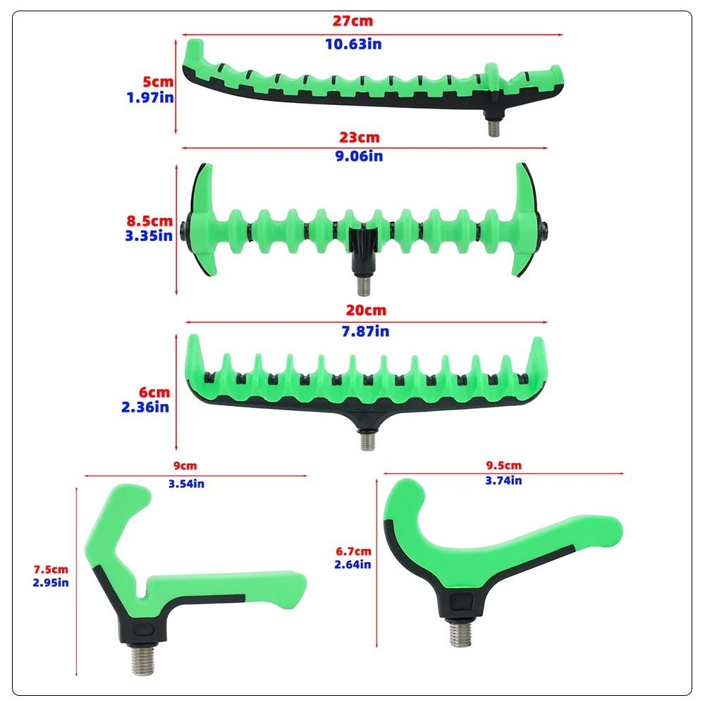 Description Picture 4 of itemHirisi 1pcs Feeder Rod Rest Head Plastic Carp Fishing Rod Rest Head for Fishing Buzz Bar Fishing Accessories AC202